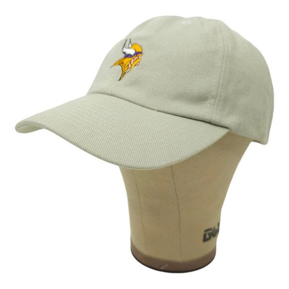 NFL Minnesota Vikings Football Adjustable Size Strapback Cap Baseball Hat Khaki - Picture 2 of 13